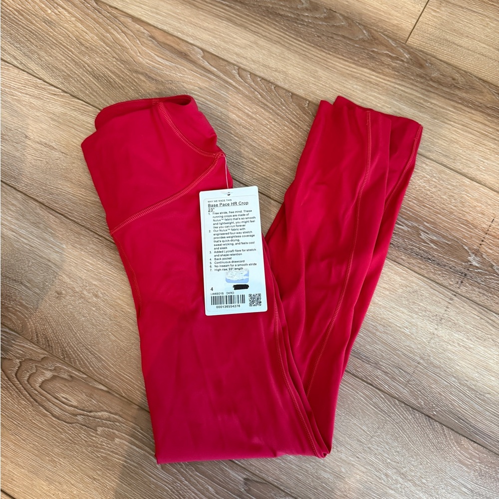 Lululemon Athletica Red Leggings
